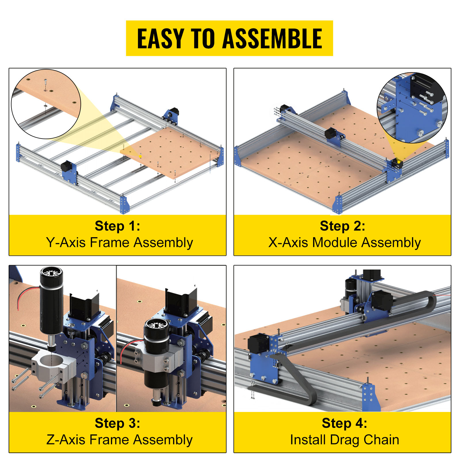 VEVOR CNC Router Kit, Evolution 4 Engraving Machine, Pre