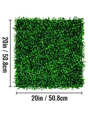 Goleray Künstliche Heckenwand 45,7x91,4 Cm – Grüne Graswand Mit Blumen | Sichtschutz Für Terrasse