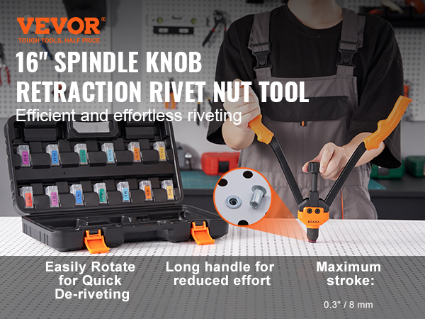 Zestaw szczypiec do nakrętek nitowych VEVOR, szczypce do nakrętek