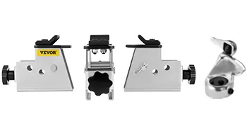 VEVOR tire changer adapter with three metal clamps and an additional lever.