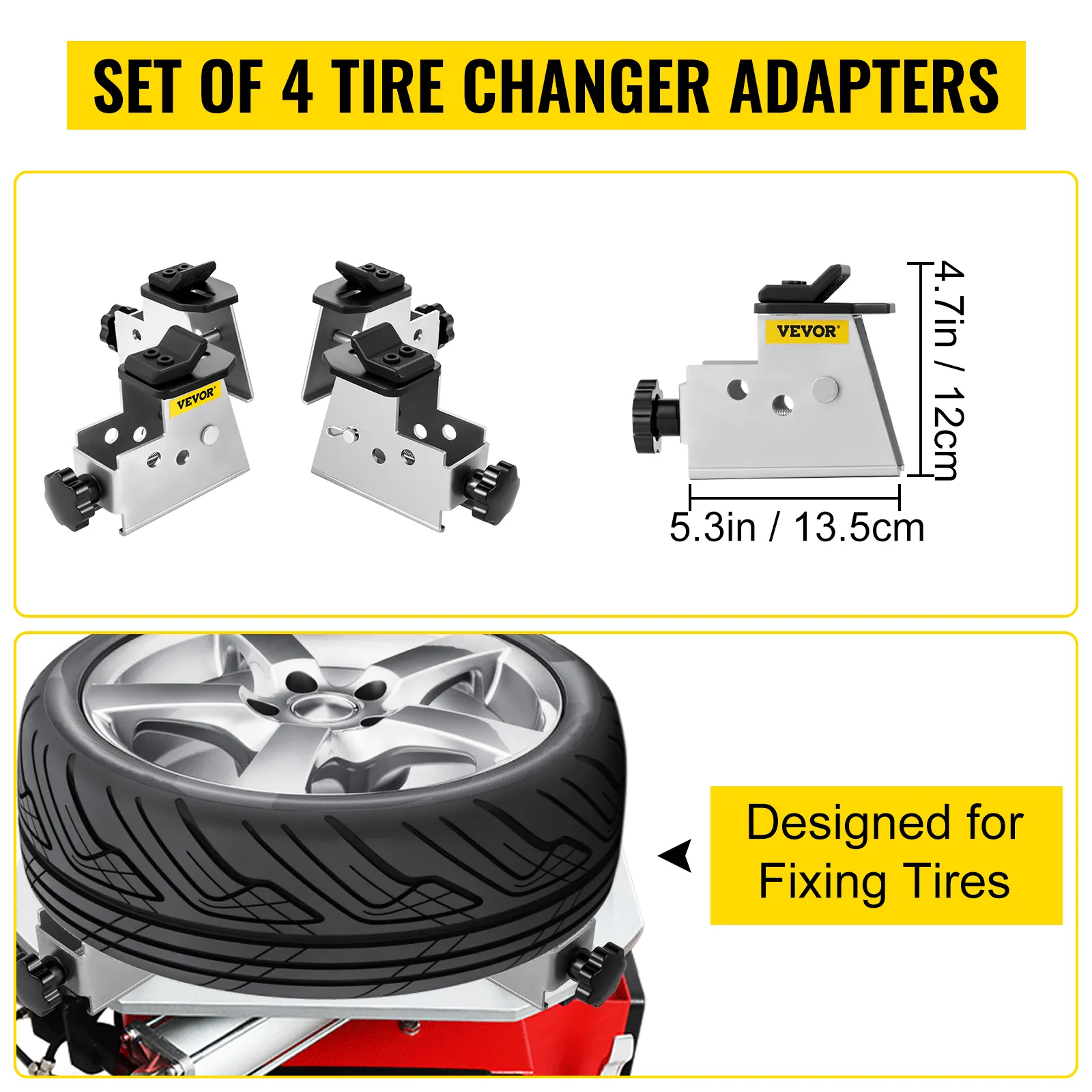 set of four VEVOR tire changer adapters designed for fixing tires.