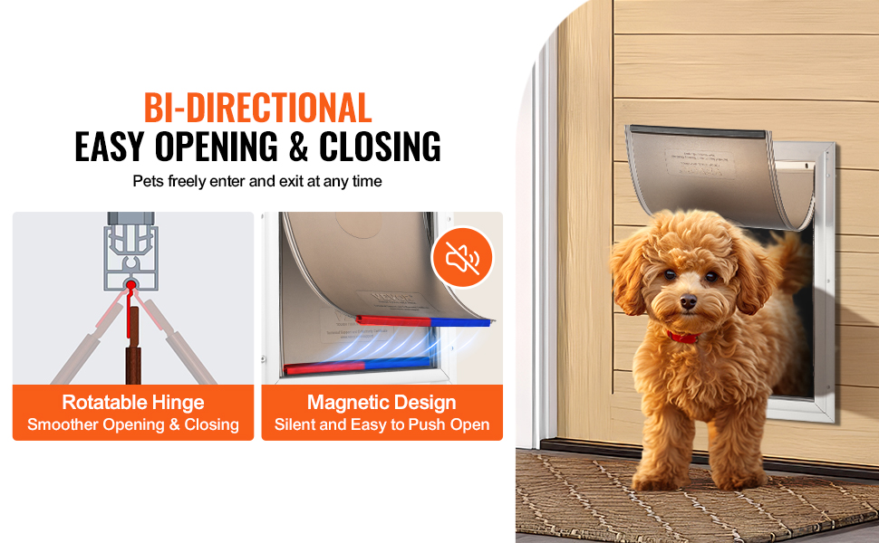 VEVOR Pet Safe Doors for Dogs – Secure & Weatherproof