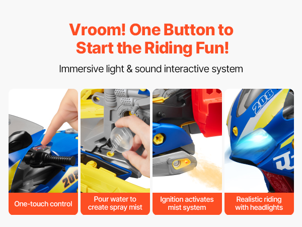 VEVOR Toy Motorcycle Engine – 25-Piece, 6-in-1 Repair Kit