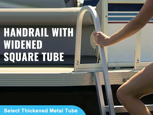 verdickte 6063-Aluminiumlegierung mit 2 mm dickem Material, korrosionsbeständige, tragbare und verformungsbeständige VEVOR-Anlegeleiter.