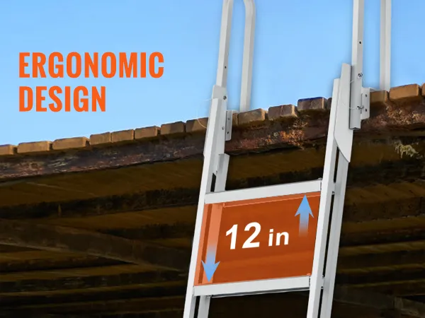 verdickte 6063-Aluminiumlegierung für die VEVOR-Anlegeleiter, 2 mm dick, korrosionsbeständig, tragbar, verformungsbeständig.