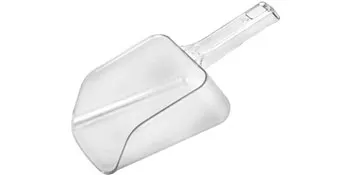 transparent scoop for VEVOR ingredient storage bin with ergonomic handle.