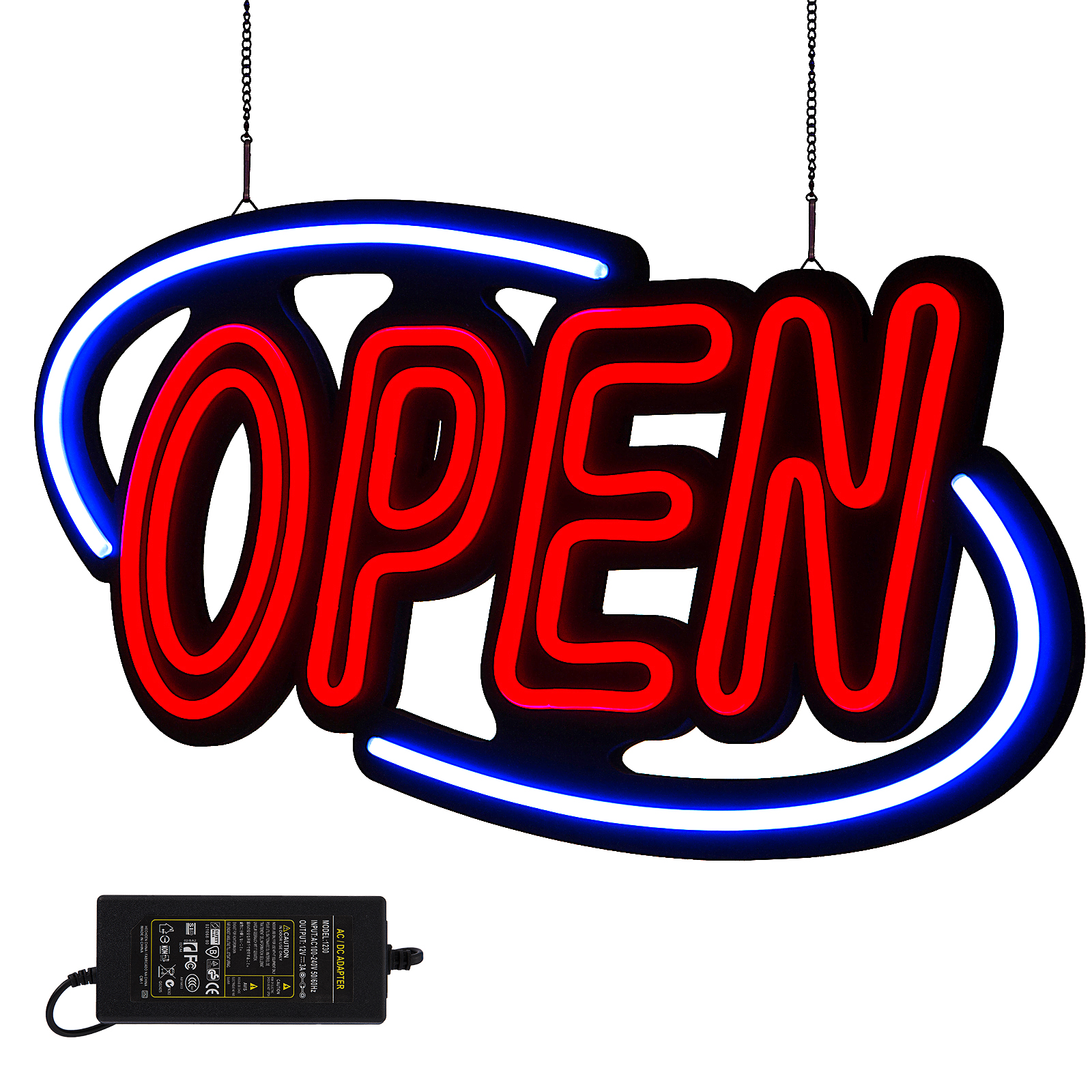 LED　open　Sign LED Open Sign Small White - The Fixture Zone