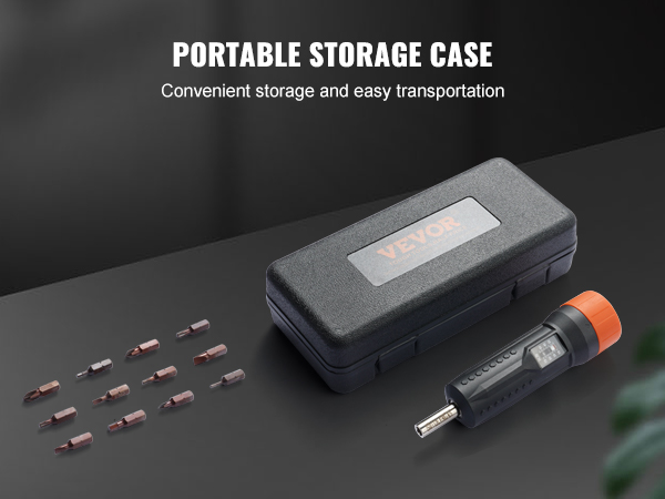 Tournevis Dynamométrique VEVOR – Plage 1,13-7,91 N.m, Embout 1/4", 12 Bits Inclus - 3