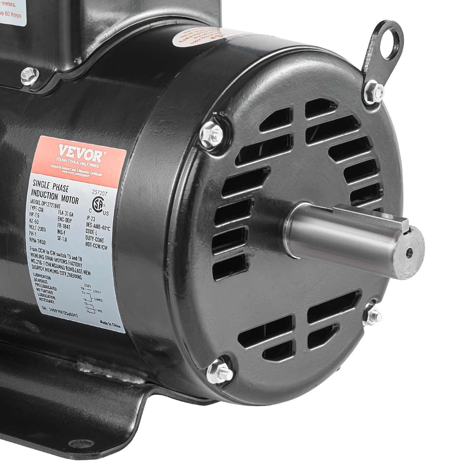 P. willinckii ' Crown'① VEVOR 7.5HP Air Compressor Motor, 230V 31.6 Amps Electric