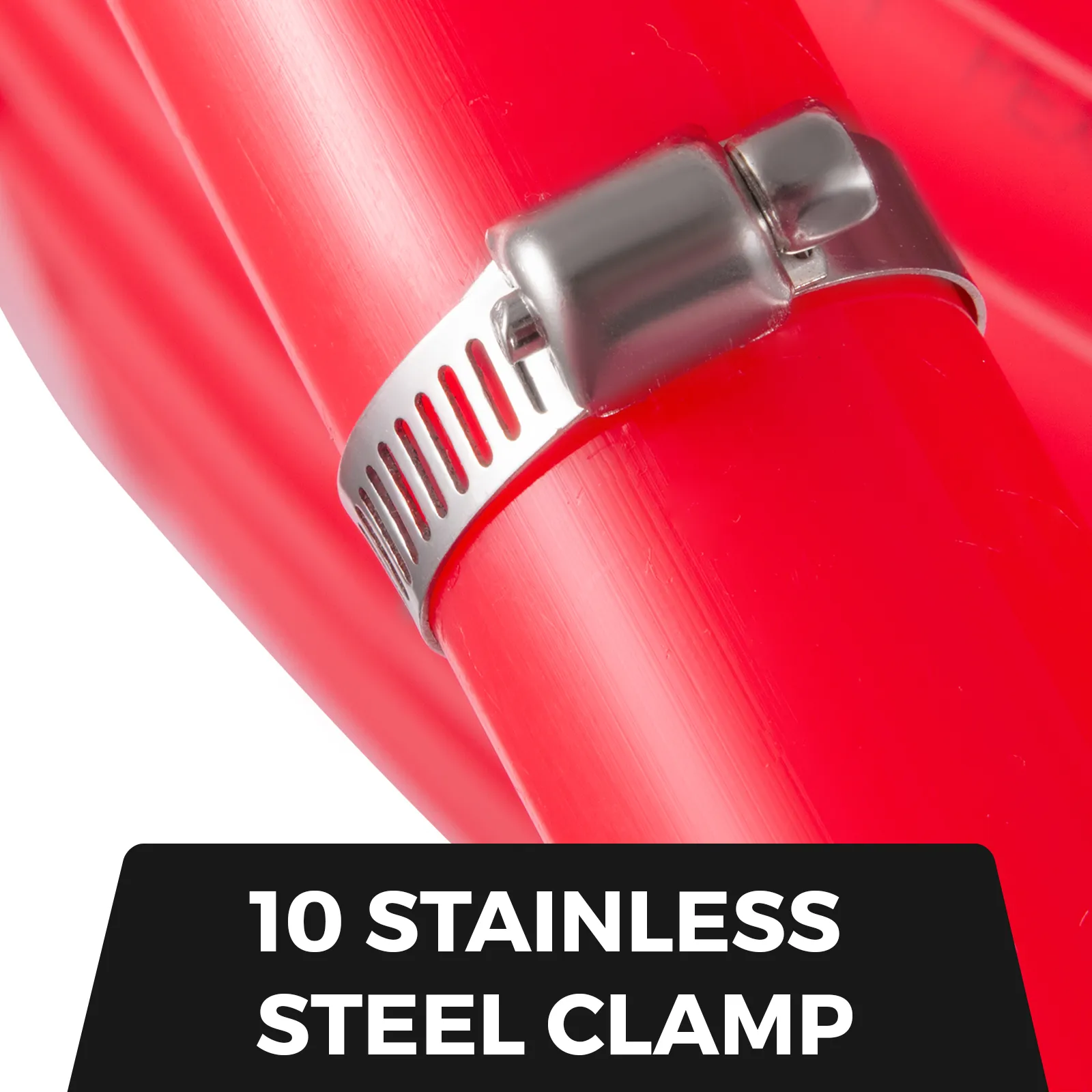 VEVOR pex pipe tubing with stainless steel clamp.