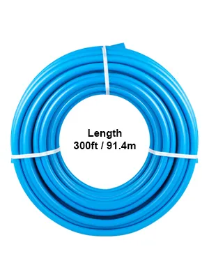 Tubo pex VEVOR en espiral azul, longitud 300 pies / 91,4 m.