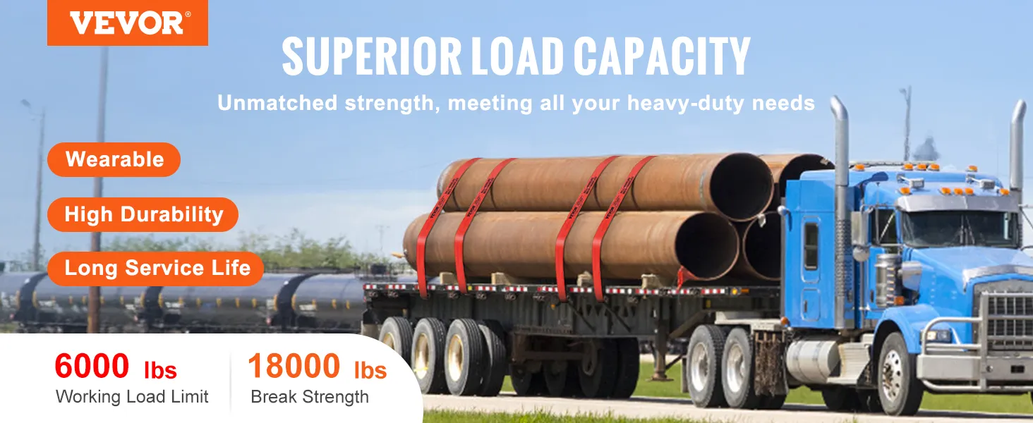 VEVOR lkw transportiert schwere rohre, hohe belastbarkeit, langlebig, 6000 lbs wll.