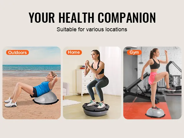 VEVOR balance ball trainer for workouts outdoors, at home, and in the gym.