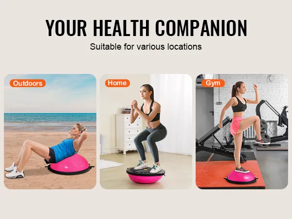 VEVOR balansbaltrainer voor oefeningen buitenshuis, thuis en in de sportschool, ter verbetering van het evenwicht en de kernkracht.