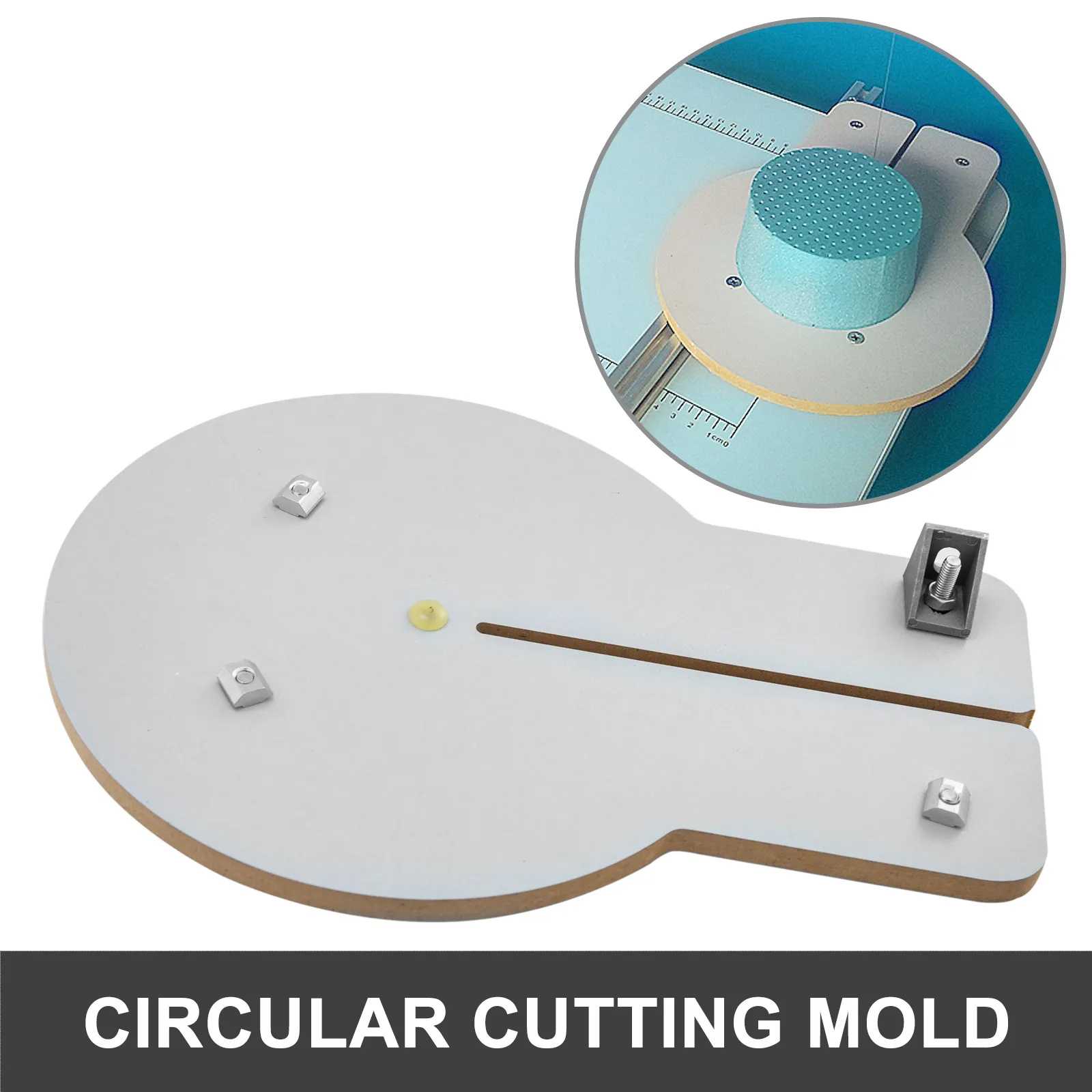 VEVOR foam cutter machine circular cutting mold with adjustable mechanism.