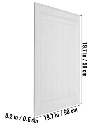 Paneles de espuma para techo VEVOR, 19,7 x 19,7 pulgadas, 0,2 pulgadas de espesor, panel blanco.