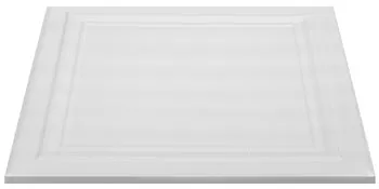 Panel de techo de espuma VEVOR de color blanco con diseño cuadrado y borde en relieve.