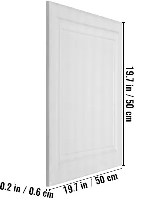 Paneles de espuma para techo VEVOR que miden 19,7 x 19,7 pulgadas y tienen un grosor de 0,2 pulgadas.