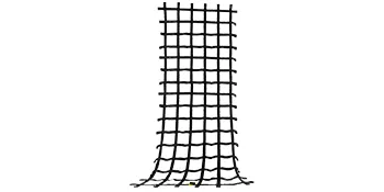 black VEVOR climbing cargo net with sturdy grid design for outdoor activities.