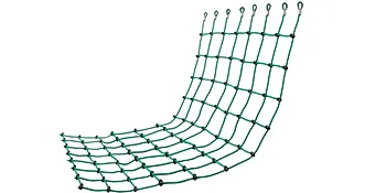 Red de carga de escalada VEVOR verde con bucles resistentes para actividades al aire libre y seguridad.