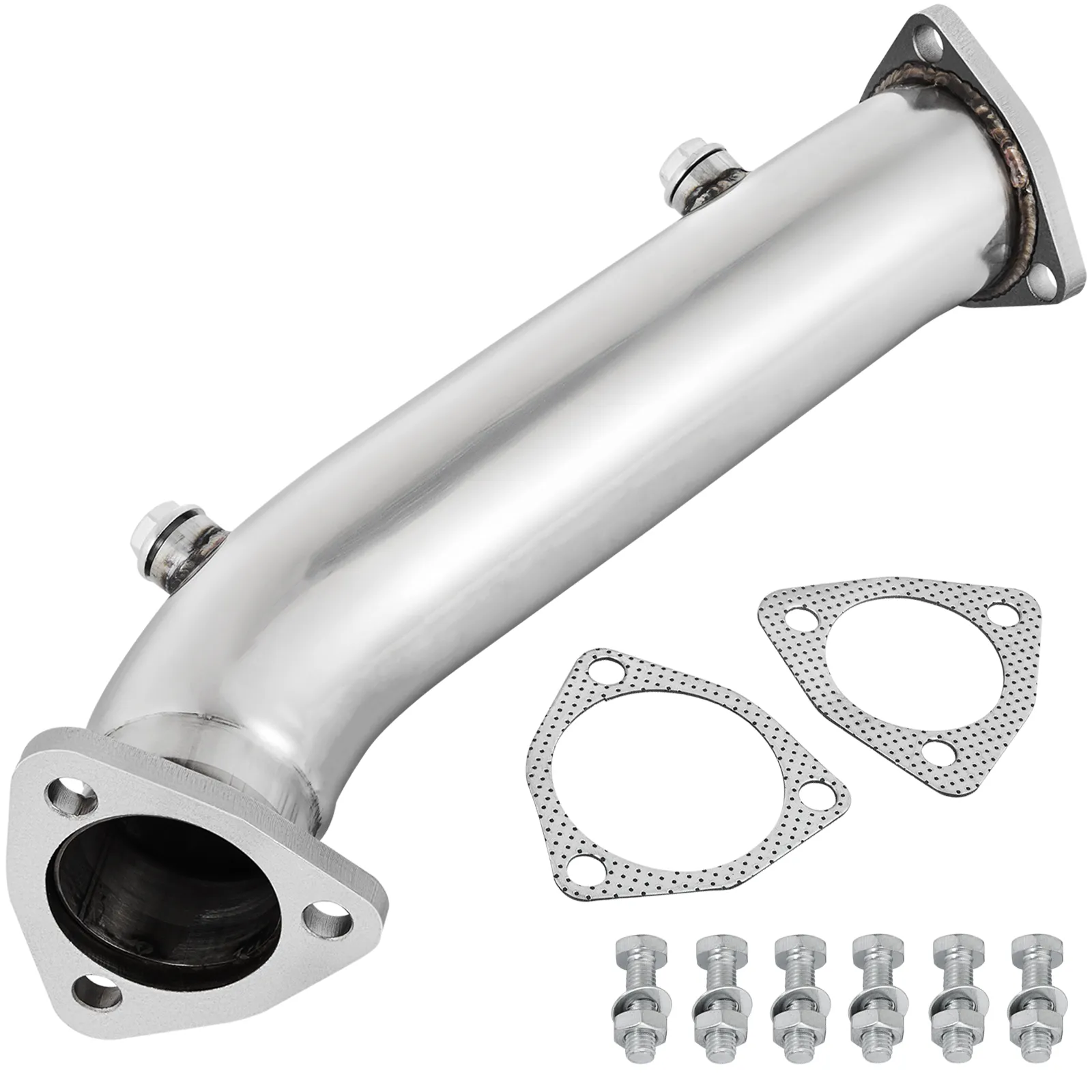 VEVOR downpipe exhaust with gaskets and screws.