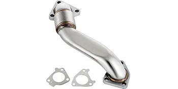Tubo ascendente VEVOR duramax con juntas, que muestra un acabado metálico brillante.