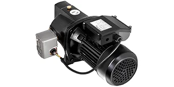 Bomba de chorro para pozos poco profundos VEVOR en color negro con cableado y manómetro incorporados.