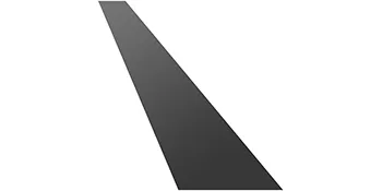 Tira de pista de baile VEVOR negra con superficie elegante y reflectante y bordes cónicos.