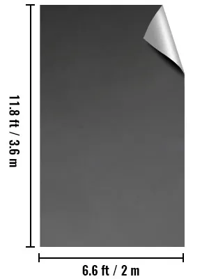 VEVOR dance floor, 11.8ft x 6.6ft, black with a curled corner.