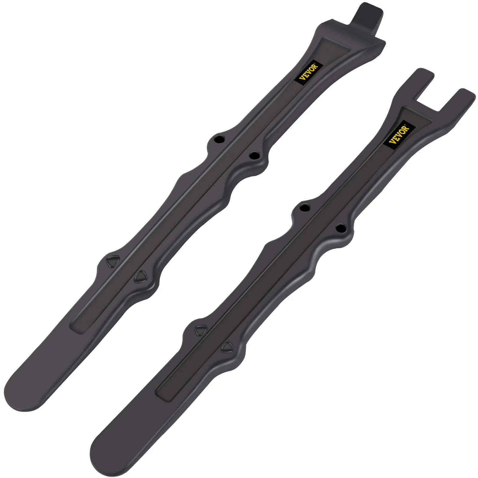 black VEVOR tire iron set with ergonomic handles, featuring two distinct ends.