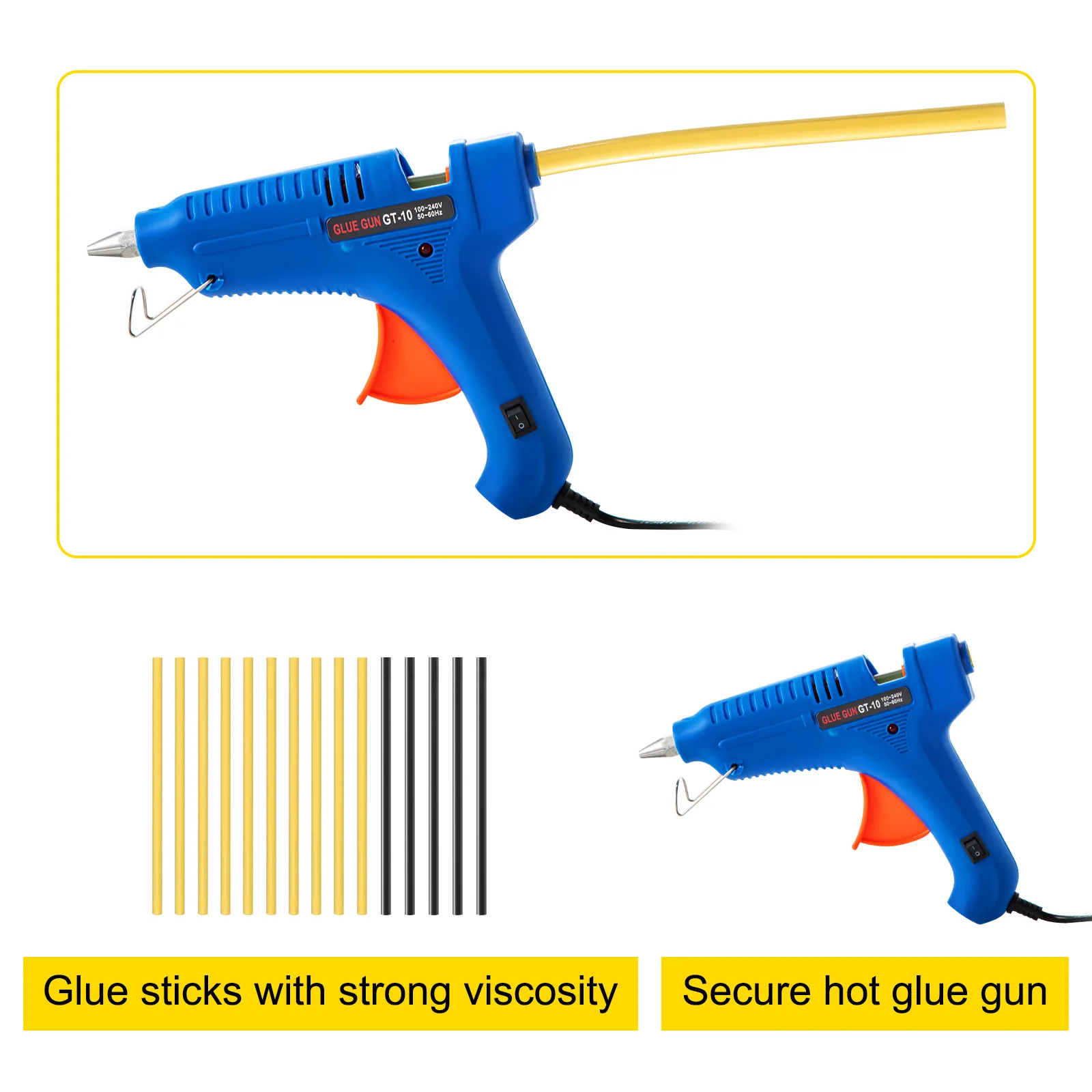 VEVOR dent removal tool includes a secure hot glue gun and strong viscosity glue sticks.