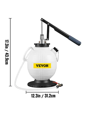 VEVOR transmission fluid pressure bleeder with measurements 17.3 in and 12.3 in.