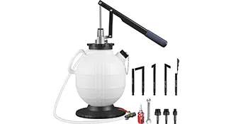 VEVOR transmission fluid pressure bleeder with hose and various adapter attachments