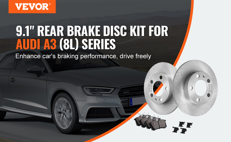 PowerSport Bremsen-Set Für Mazda CX-5 (2013–2015) – 2 Bremsrotoren & 4 Keramik-Bremsbeläge Hinten – Direkt Einbaubar