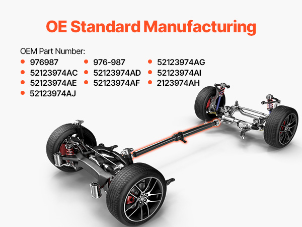 VEVOR Rear Drive Shaft, 71.7