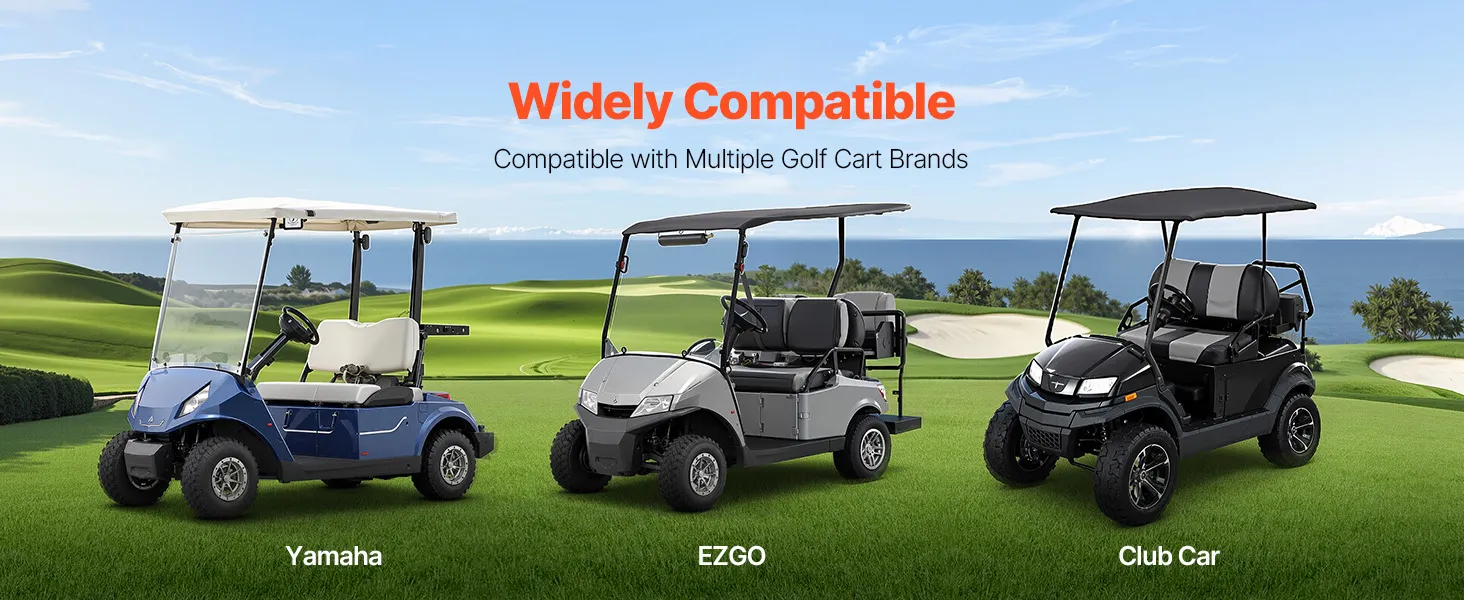 48V 105Ah Golf Cart Lithium Battery 20A Charger LCD Monitor & 4000+ Cycle