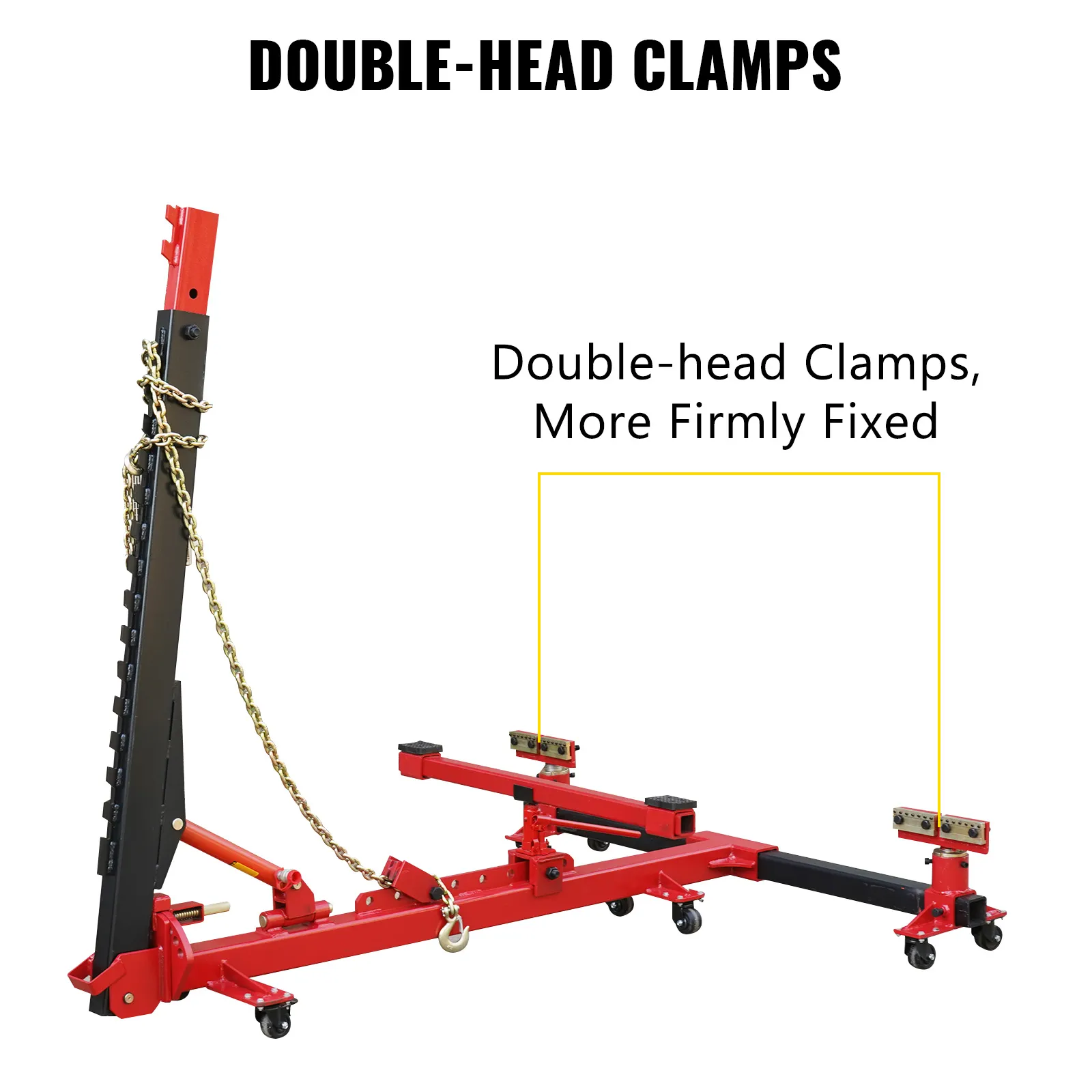 VEVOR car frame puller set with double-head clamps for firm fixation