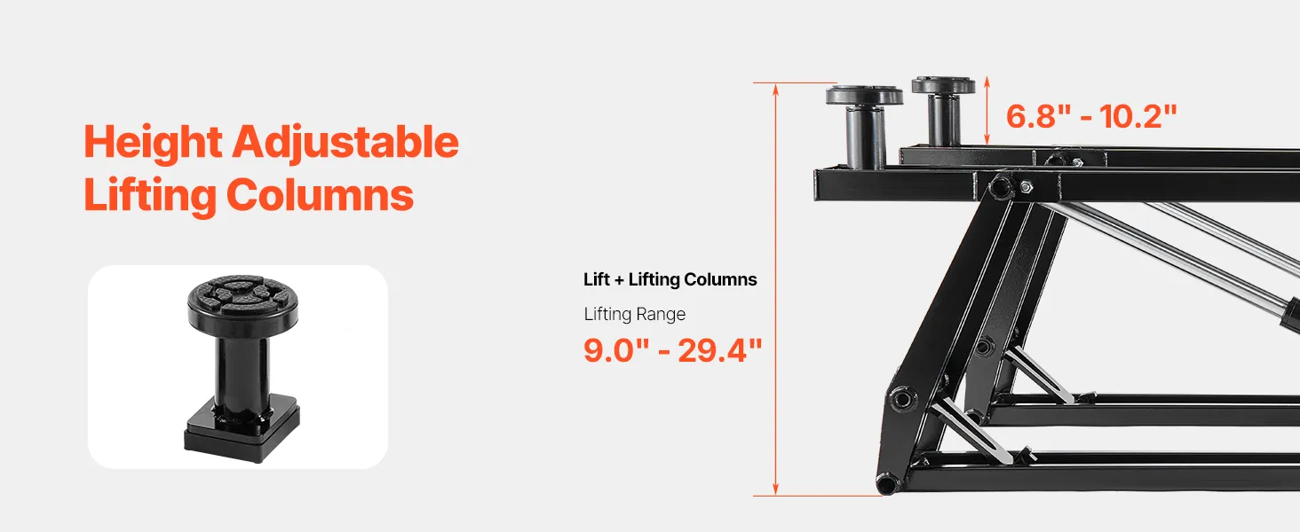 7000 lbs Car Lift Adjustable Car Lifts with Remote Control for Home