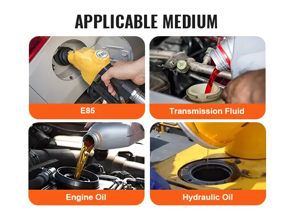 VEVOR 6an fuel line kit applicable mediums: e85, transmission fluid, engine oil, hydraulic oil.