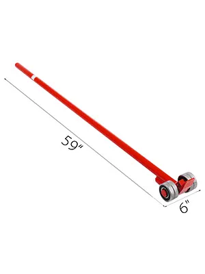 red VEVOR prylever bar, 59 inches long with a 6-inch base.