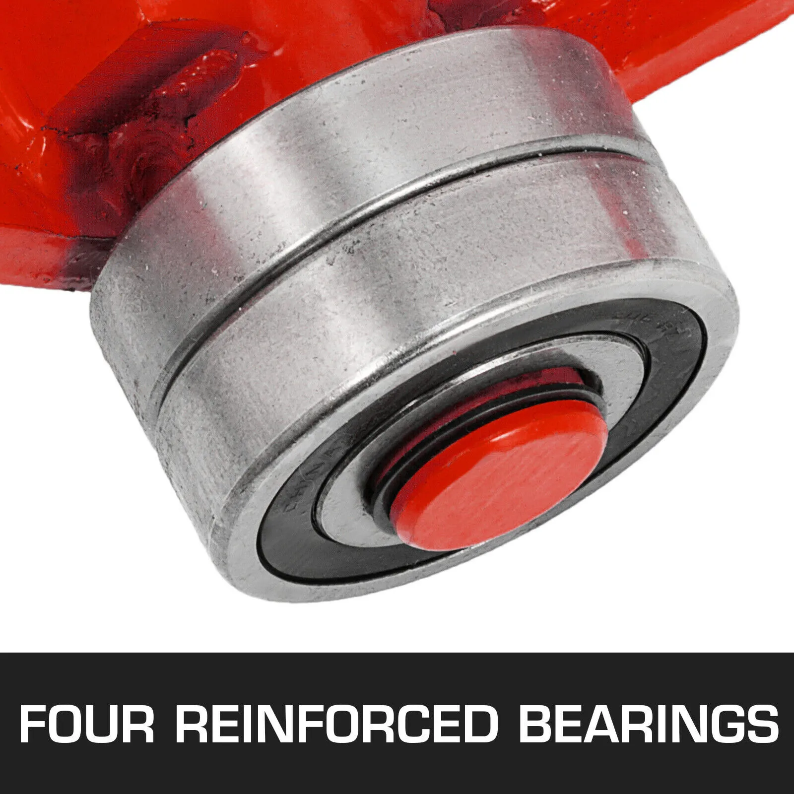 close-up view of the VEVOR prylever bar with four reinforced bearings.