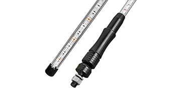 Luces LED tipo látigo VEVOR con base duradera y tiras LED multicolor brillantes