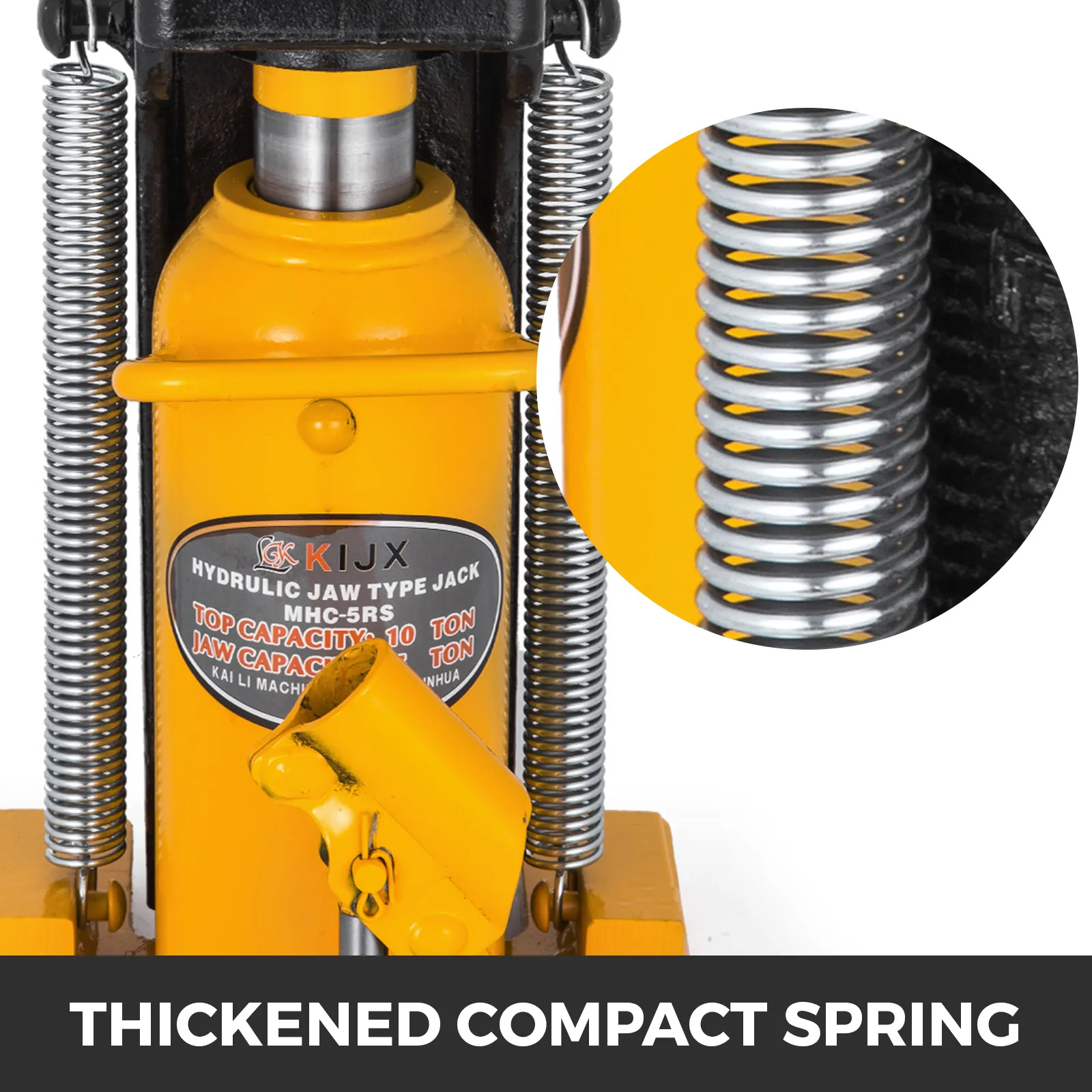 VEVOR toe jack with thickened compact spring for efficient lifting.