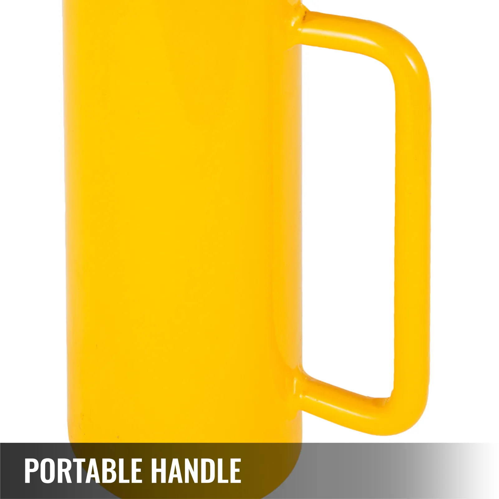 yellow VEVOR hydraulic cylinder jack with a portable handle.