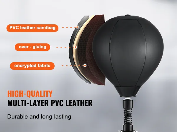 high-quality multi-layer pvc leather VEVOR wall mount boxing spinning bar with encrypted fabric.