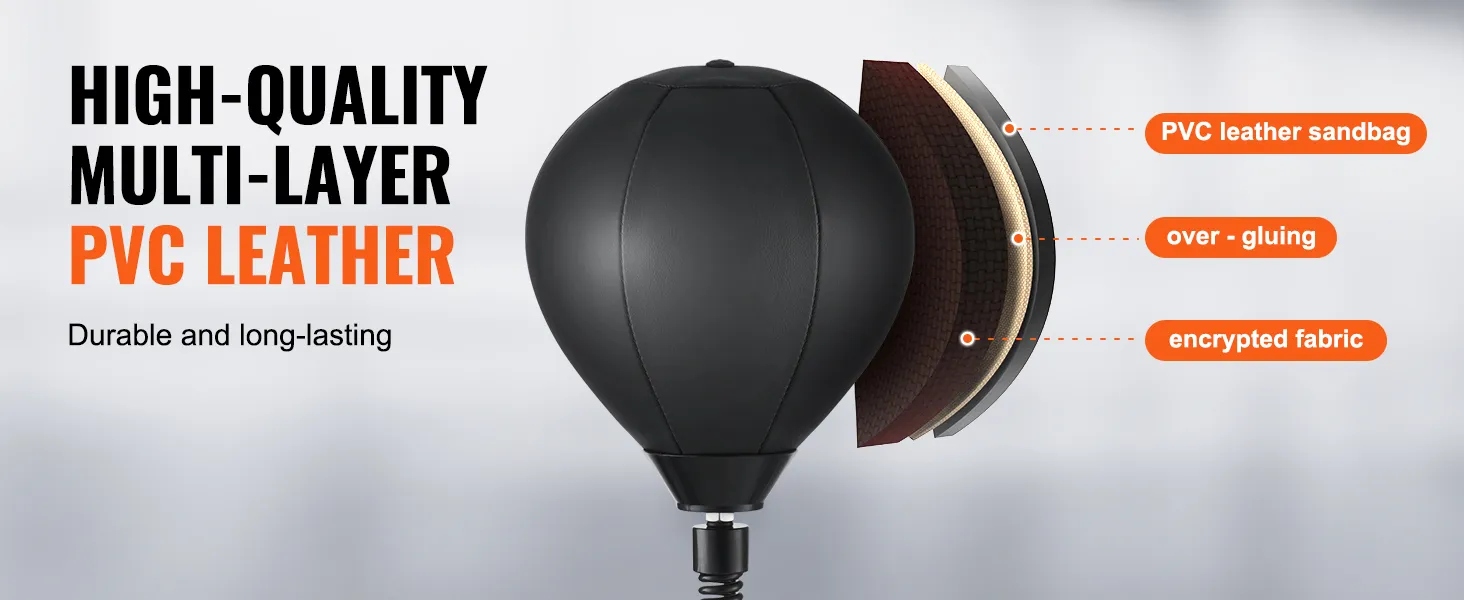 high-quality multi-layer pvc leather VEVOR wall mount boxing spinning bar with encrypted fabric.