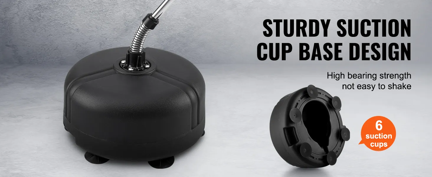VEVOR punching bag base with sturdy suction cups for high bearing strength and stability.