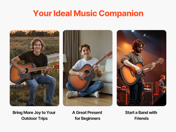VEVOR 6 String Acoustic Guitar – 41