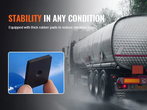 stability in any condition with VEVOR 12v air compressor and thick rubber pads to reduce vibration noise.