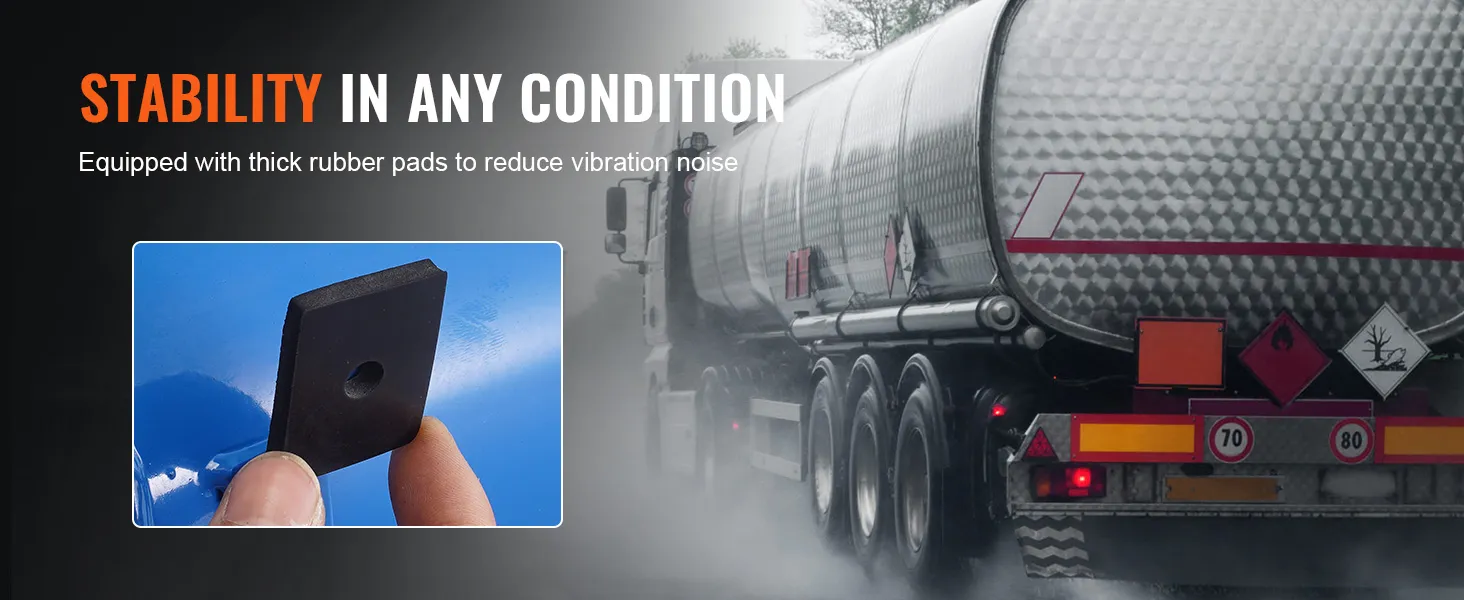 stability in any condition for vehicles with VEVOR train horn kit and thick rubber pads reducing vibration noise.